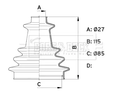 маншон, полуоска BORG & BECK         