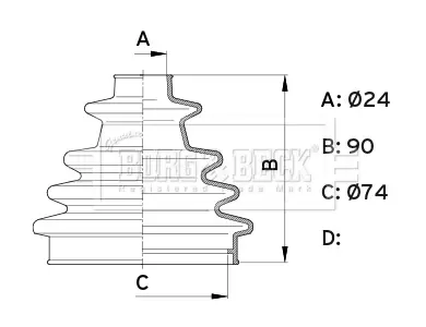 маншон, полуоска BORG & BECK         