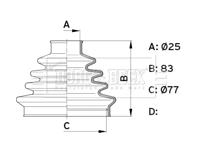 маншон, полуоска BORG & BECK         