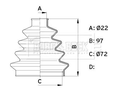 маншон, полуоска BORG & BECK         