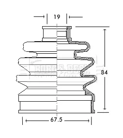 маншон, полуоска BORG & BECK         