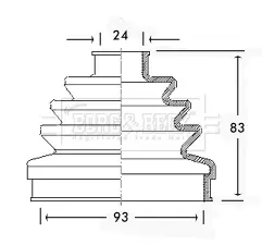 маншон, полуоска BORG & BECK         