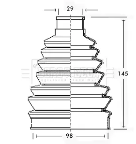 маншон, полуоска BORG & BECK         