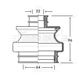 маншон, полуоска BORG & BECK         