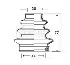 маншон, полуоска BORG & BECK         