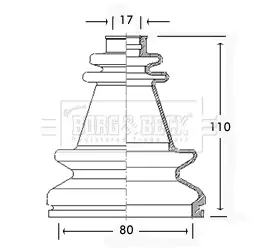 маншон, полуоска BORG & BECK         