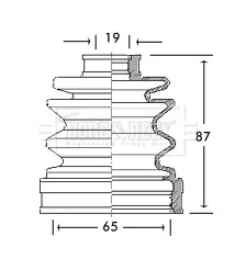 маншон, полуоска BORG & BECK         