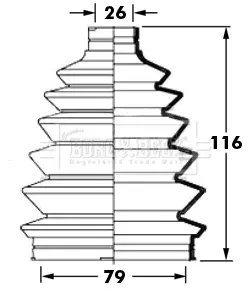 маншон, полуоска BORG & BECK         