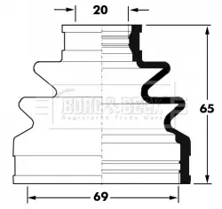 маншон, полуоска BORG & BECK         