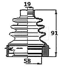 маншон, полуоска BORG & BECK         