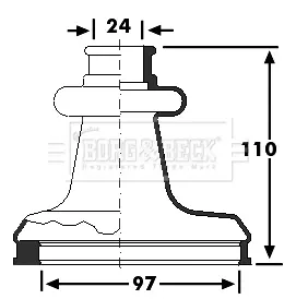 маншон, полуоска BORG & BECK         
