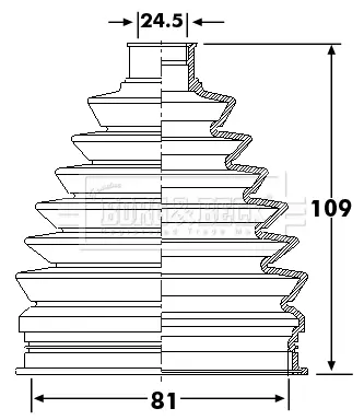 маншон, полуоска BORG & BECK         