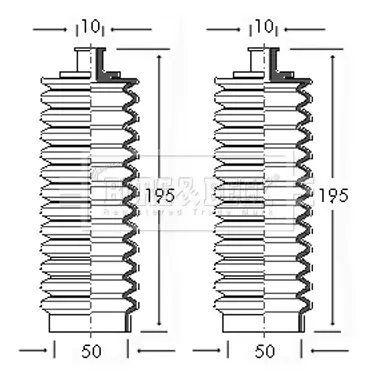 комплект маншон, кормилно управление BORG & BECK         