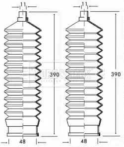 комплект маншон, кормилно управление BORG & BECK         