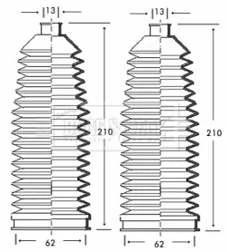 комплект маншон, кормилно управление BORG & BECK         