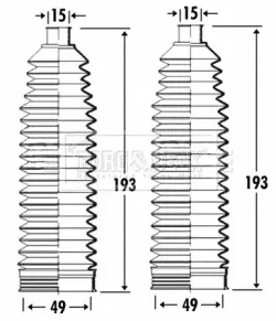 комплект маншон, кормилно управление BORG & BECK         