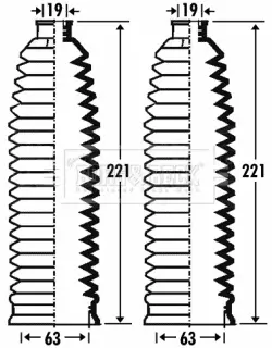 комплект маншон, кормилно управление BORG & BECK         