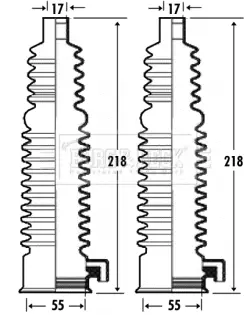комплект маншон, кормилно управление BORG & BECK         