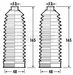 комплект маншон, кормилно управление BORG & BECK         
