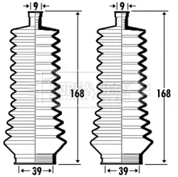 комплект маншон, кормилно управление BORG & BECK         