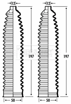 комплект маншон, кормилно управление BORG & BECK         