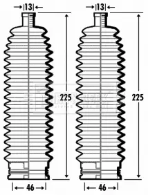комплект маншон, кормилно управление BORG & BECK         