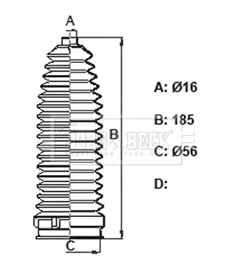 Маншони рейка за FORD FIESTA VI 1.0 BSG3430 BORG & BECK         