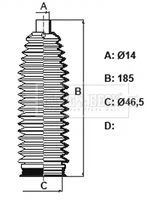 комплект маншон, кормилно управление BORG & BECK         
