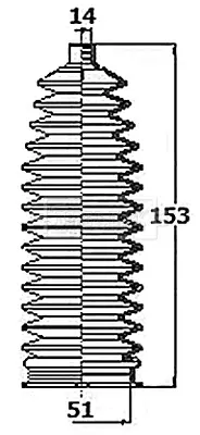 комплект маншон, кормилно управление BORG & BECK         
