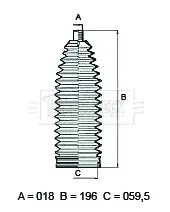 комплект маншон, кормилно управление BORG & BECK         