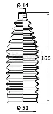 комплект маншон, кормилно управление BORG & BECK         