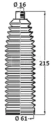 комплект маншон, кормилно управление BORG & BECK         