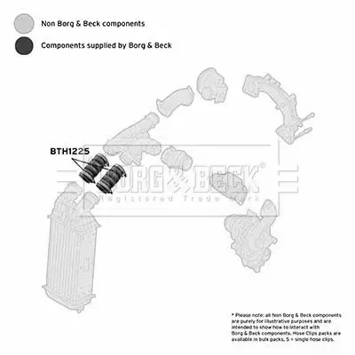 въздуховод за турбината BORG & BECK         