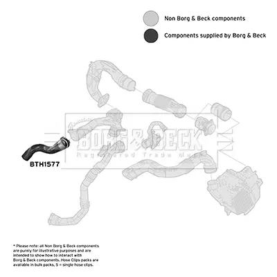 въздуховод за турбината BORG & BECK         