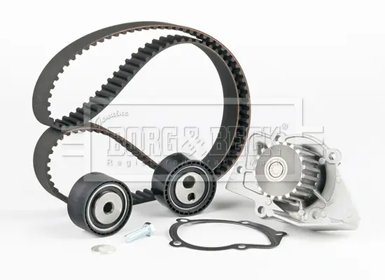 водна помпа- к-кт ангренажен ремък BORG & BECK         