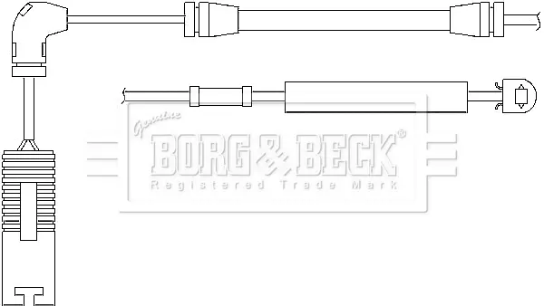 предупредителен контактен сензор, износване на накладките BORG & BECK         