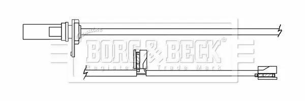 предупредителен контактен сензор, износване на накладките BORG & BECK         
