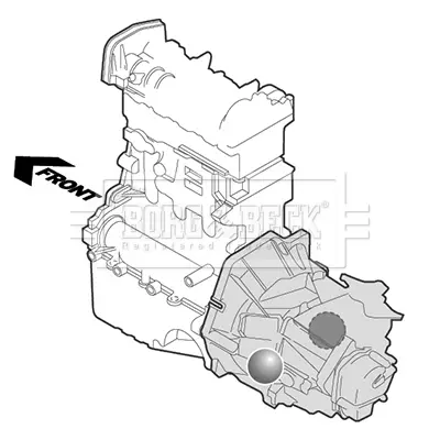 Тампон двигател за AUDI A4 (8EC, B7) 2.0 TFSI quattro BEM3176 BORG & BECK         