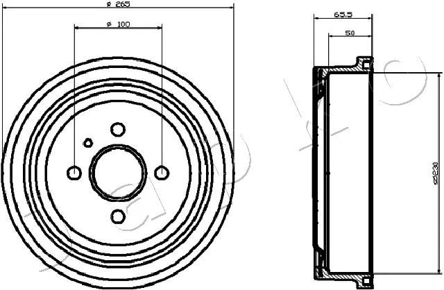 спирачен барабан JAPKO               