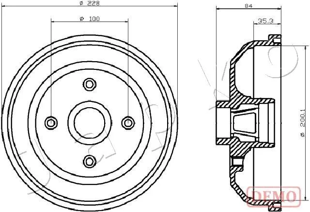 спирачен барабан JAPKO               