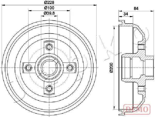 спирачен барабан JAPKO               