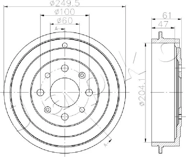 спирачен барабан JAPKO               
