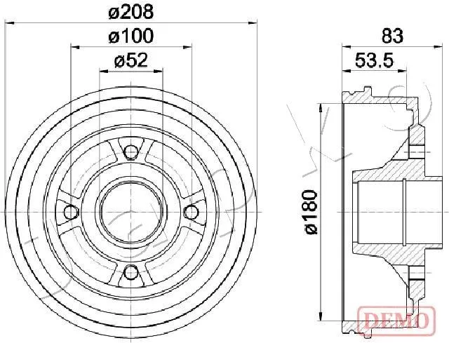 спирачен барабан JAPKO               