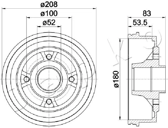 спирачен барабан JAPKO               