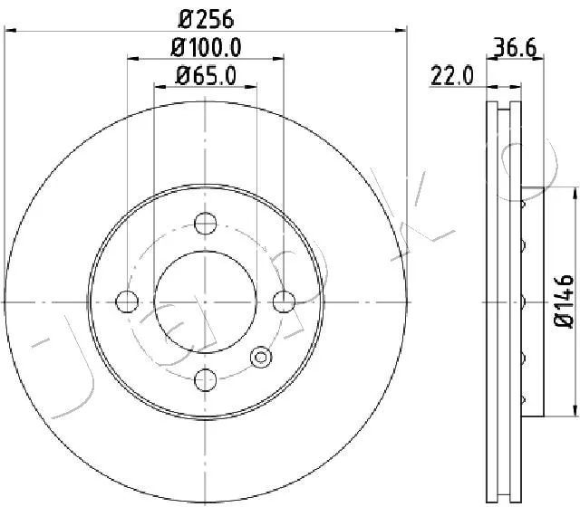спирачен диск JAPKO               