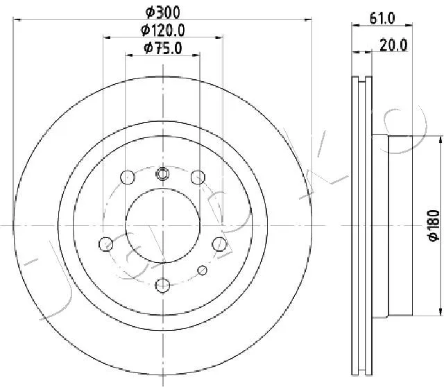 спирачен диск JAPKO               