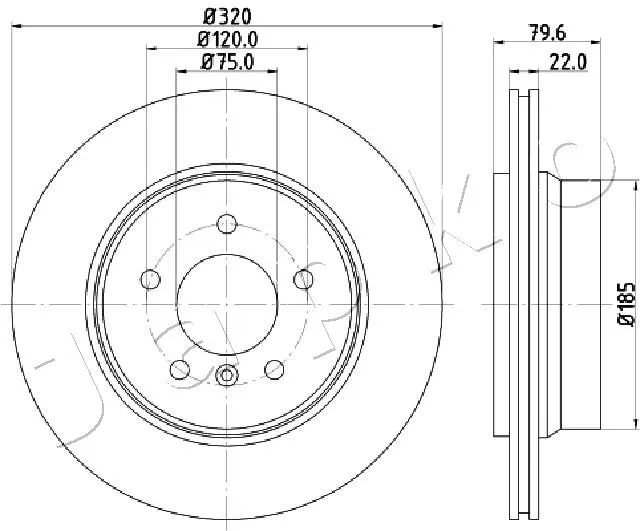 спирачен диск JAPKO               