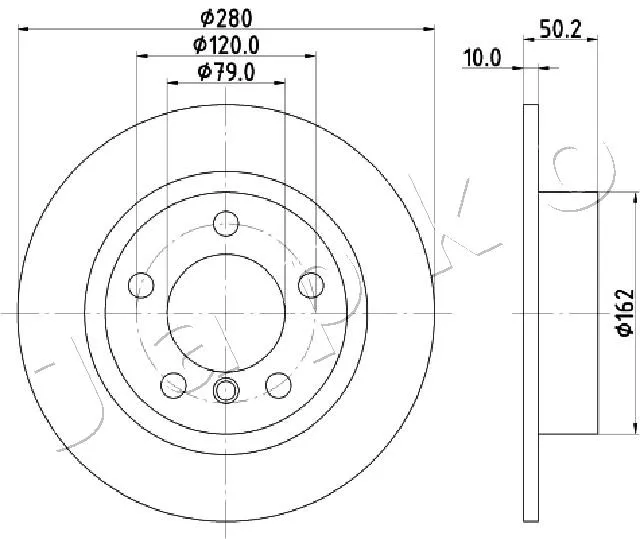 спирачен диск JAPKO               