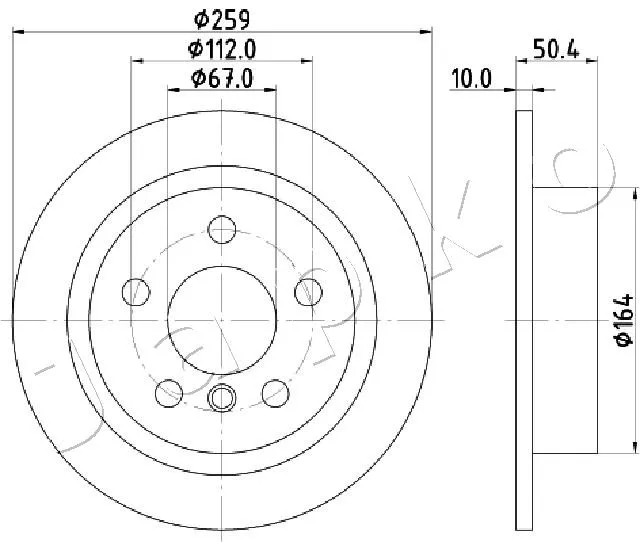 спирачен диск JAPKO               
