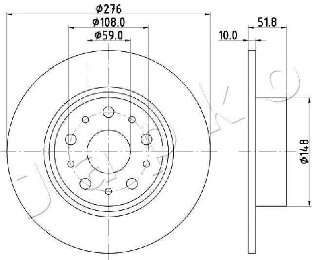 спирачен диск JAPKO               